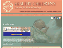 Tablet Screenshot of centerforbreastfeeding.org